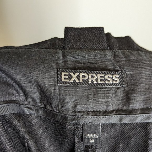 Express Linen Paperbag High Waisted Ankle Pant - Picture 4 of 4